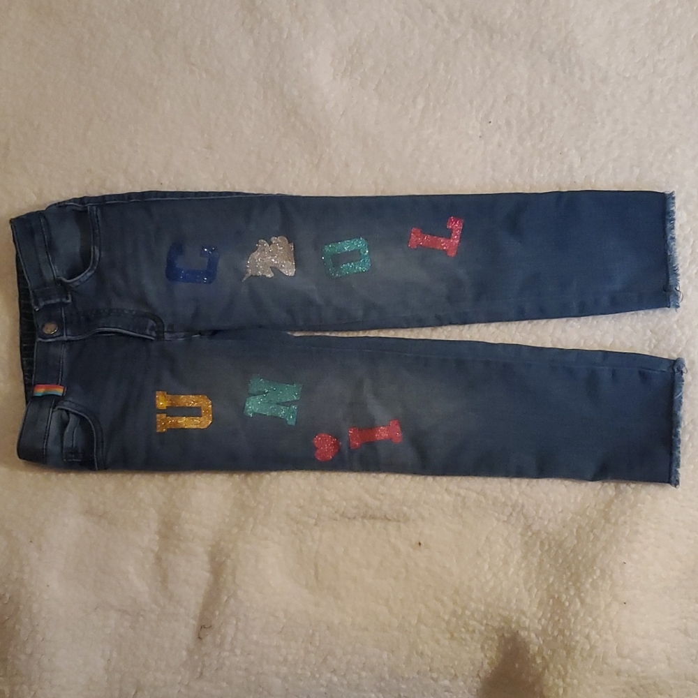 Girls blue jeans
